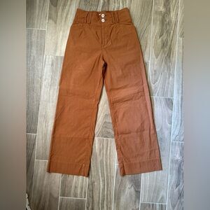 Anthropologie wide leg copper pants